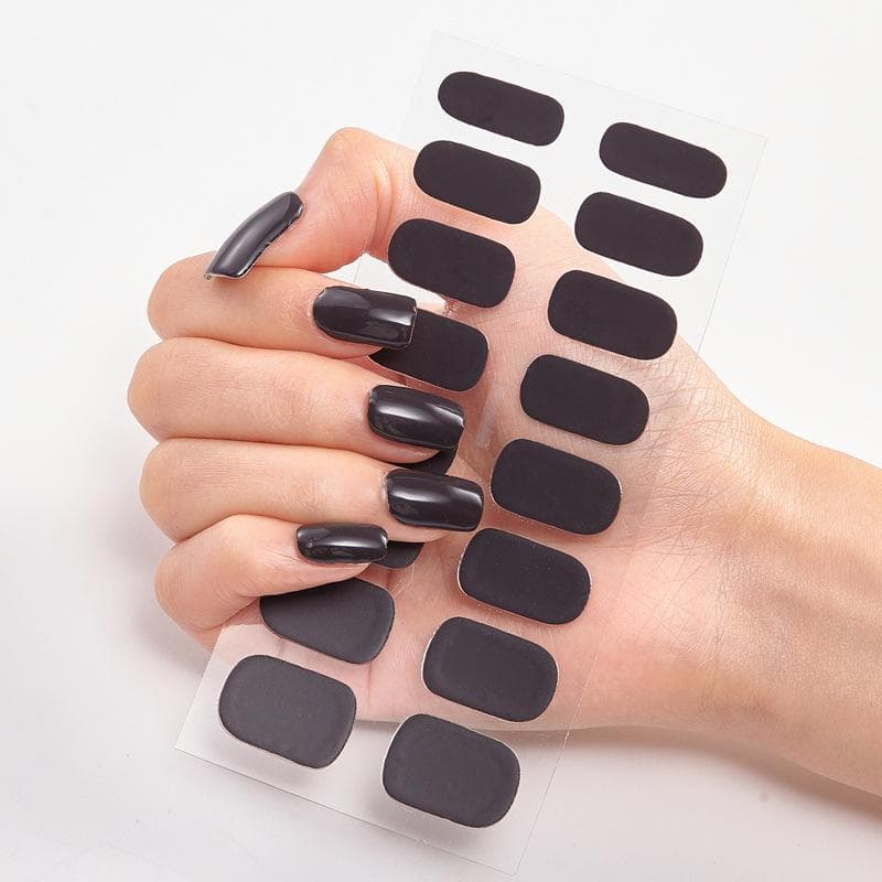2025 New No Glue Gel Nail Stickers Waterproof Matte Press On Nails for Women
