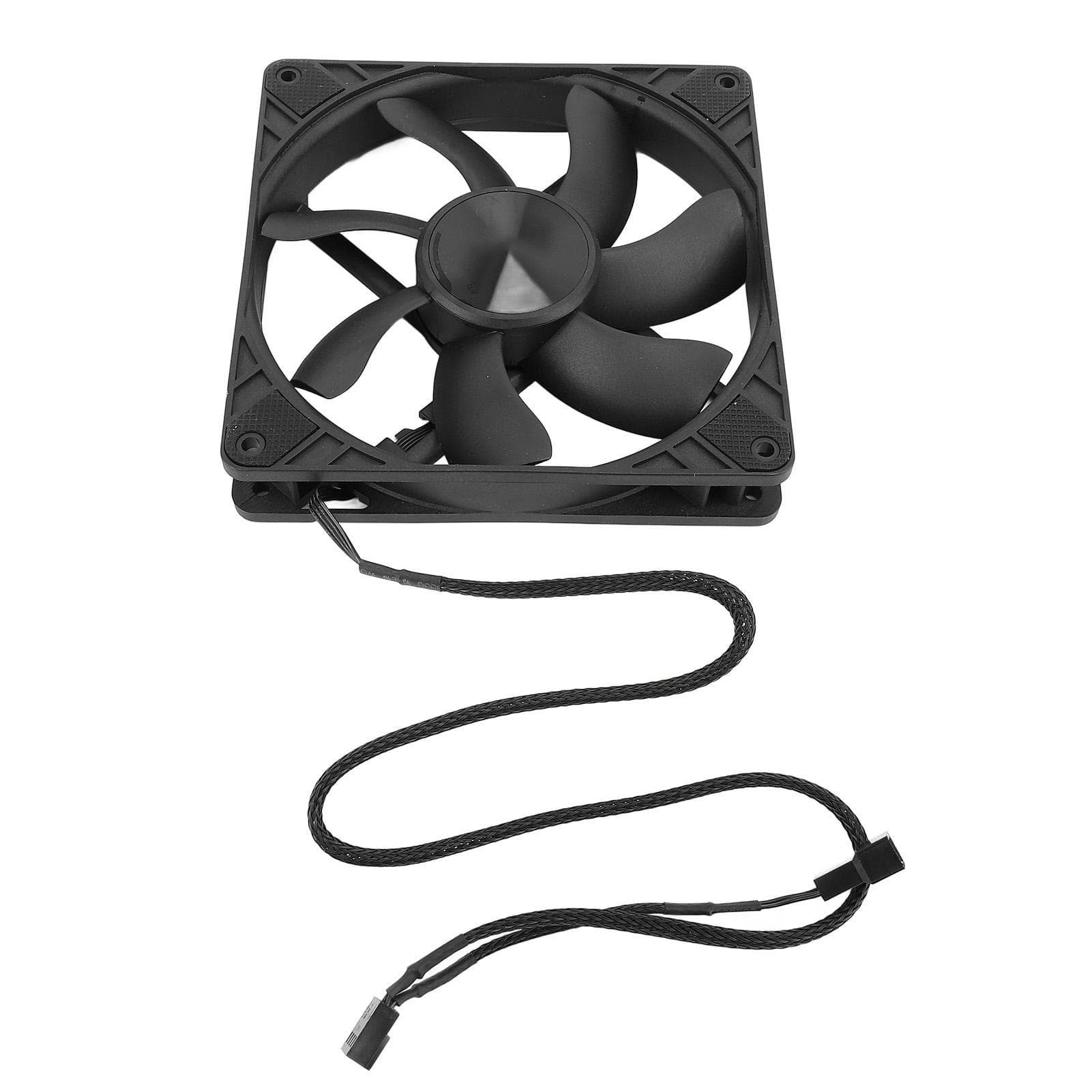 Dynamic Bearing Case Fan Hydraulic 140mm 1500RPM PWM Intelligent Temperature Control PC Cooling black