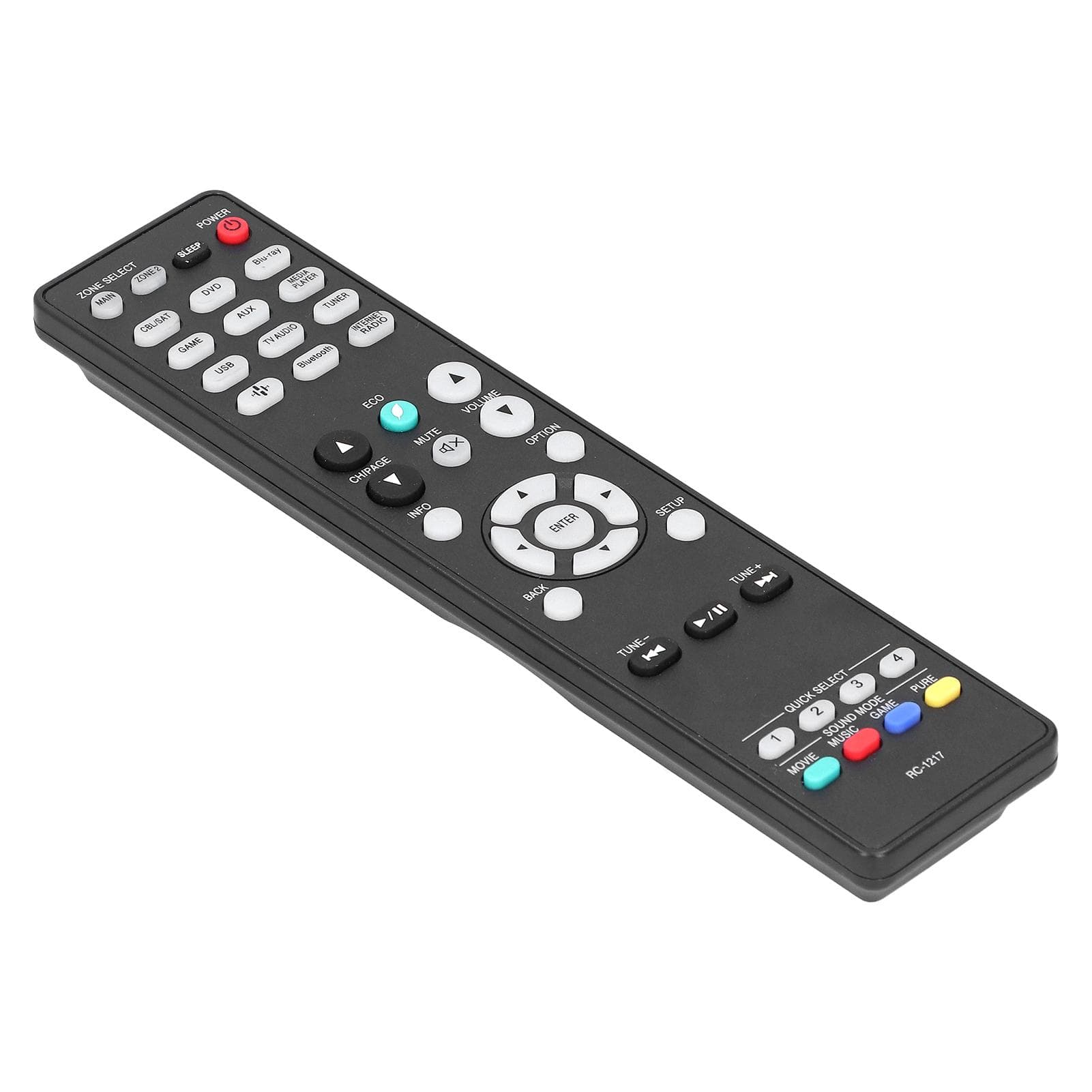 RC‑1217 LCD TV Remote Control Black Television Remote Control Replacement Accessories