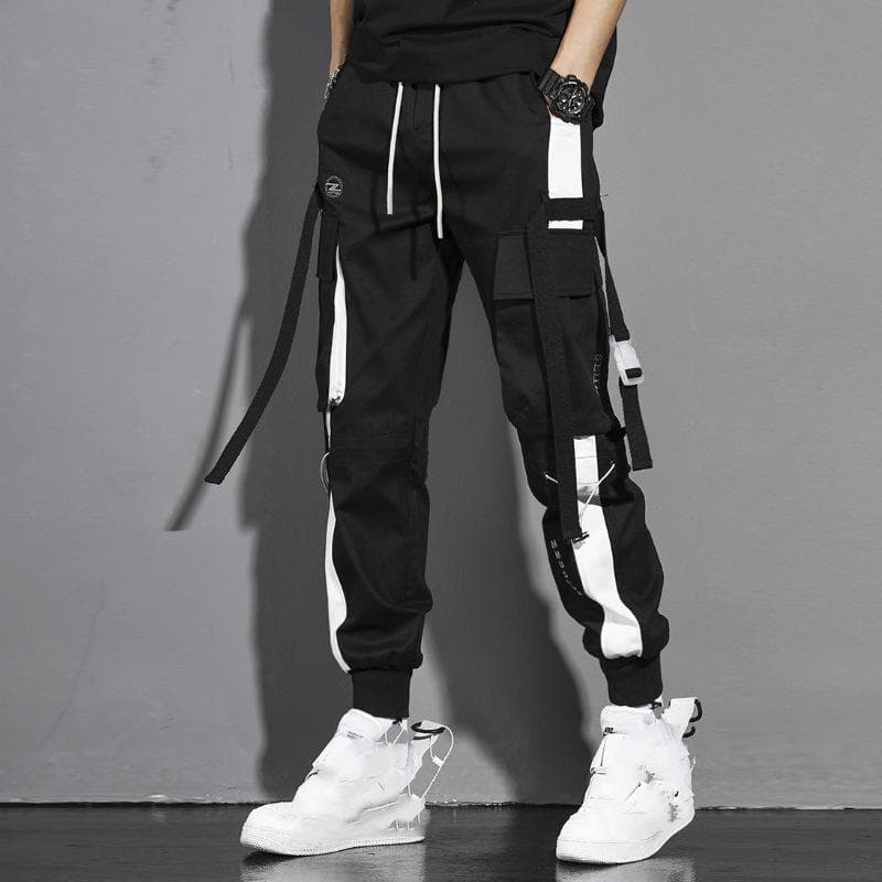 Men's Sweatpants Long Pants Street Casual Pants Multi-Pocket Casual Joggers XL