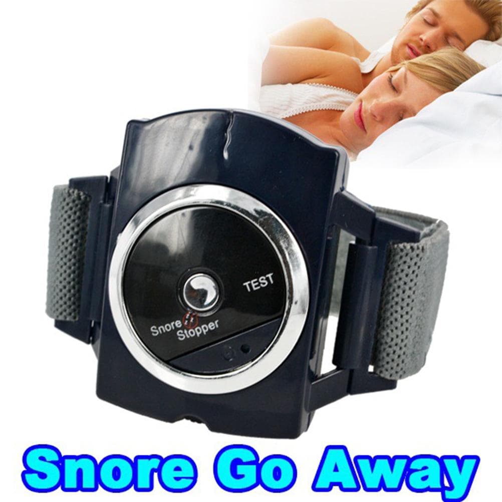 Anti Snoring Wrist Band Strap Infrared Anti Snoring Sleep Aid Retainer Snore Silencer black