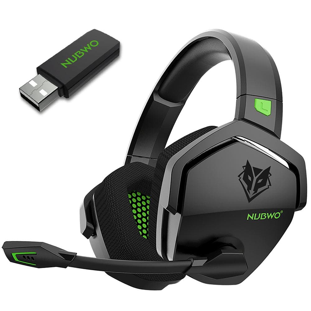 NUBWO G06 2.4G Wireless Gaming Headset 3.5mm Wired Sport Earphone BT Headset Noise Reduction with style 1 black