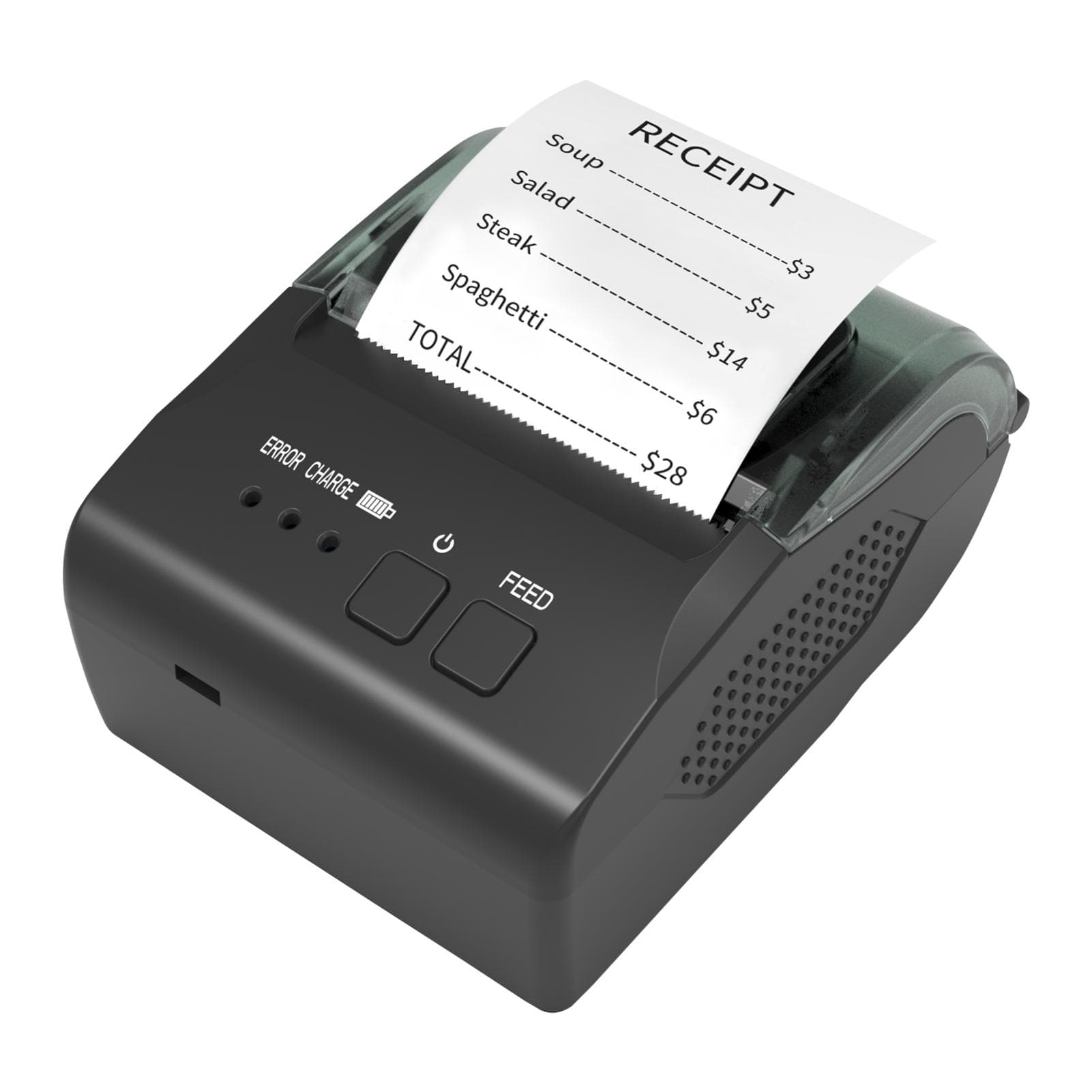 Bisofice 58mm Portable Mini Thermal Receipt Printer USB & BT Connection 2 inches Wireless Printer B-1