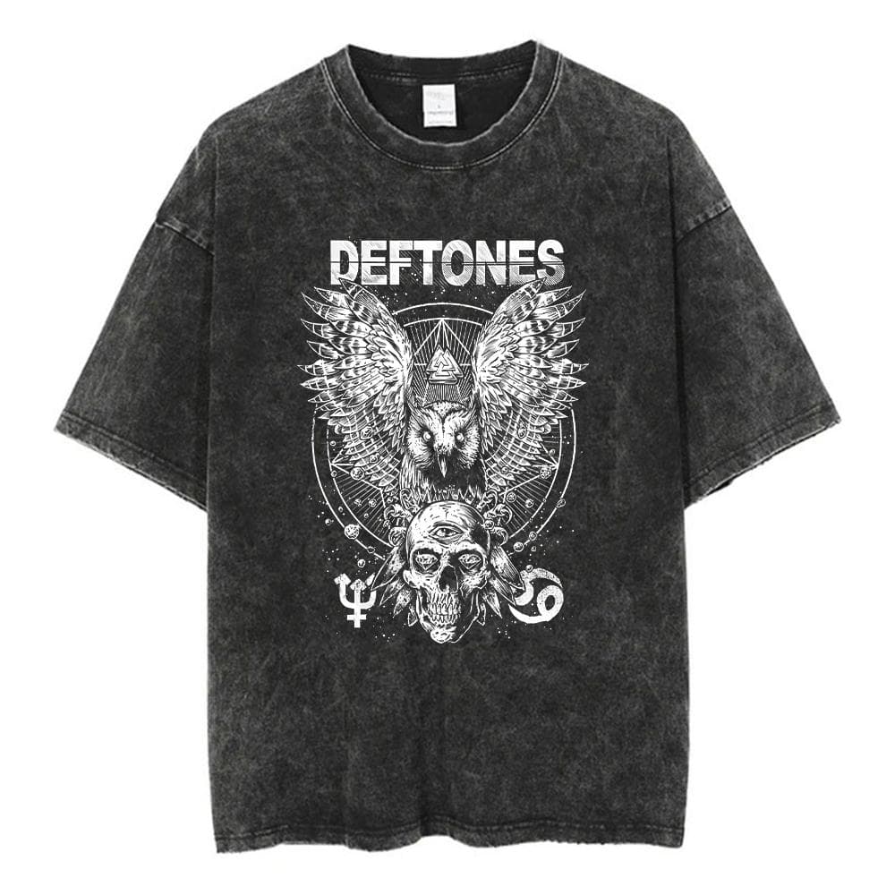 Deftones Band-Diamond Eyes Music Album Cover T-Shirt Metal Rock Clothes Cotton Vintage Short Sleeve Tees Tops L