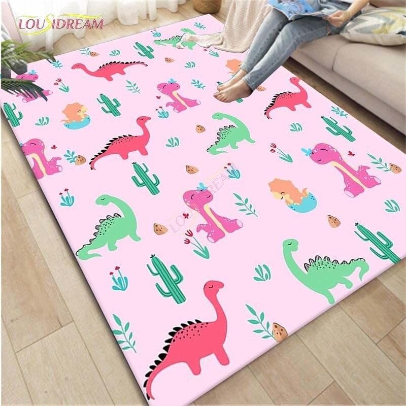 Jurassic Park Dinosaur Pattern Carpet Anti-Skid Area Floor Mat Rug Non-slip Mat Dining Room Living Room Soft Bedroom Carpet 40cm x 60cm