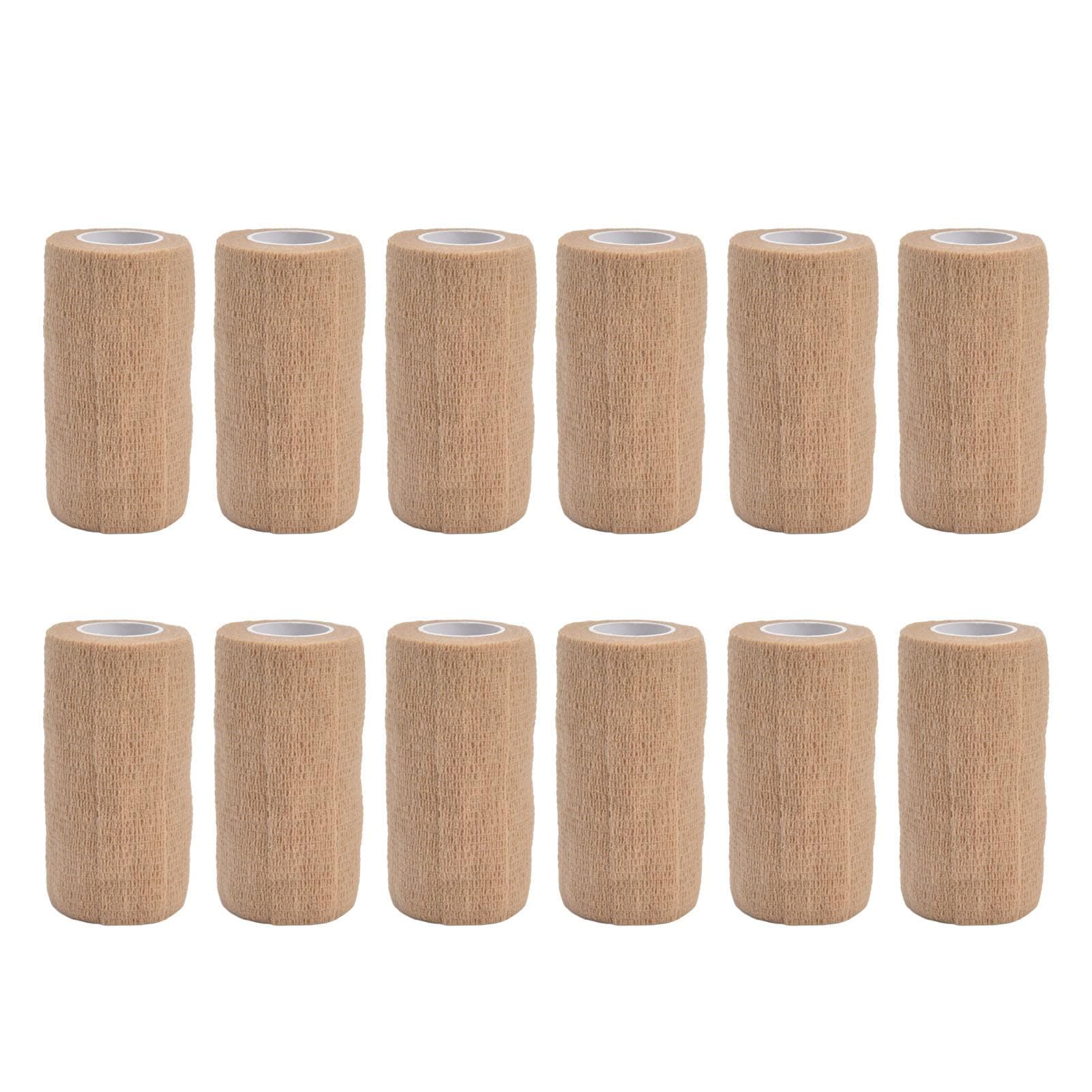 12PCS Self Adhesive Bandage Non Woven Bandage Cattle Bandage Farm Supplies for Dog Cat Horse