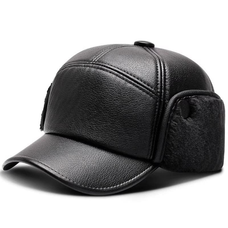 Winter Middle-aged and Elderly Dad Lei Feng Hat Men's Ear Protection Warm Old Man Cap One Size