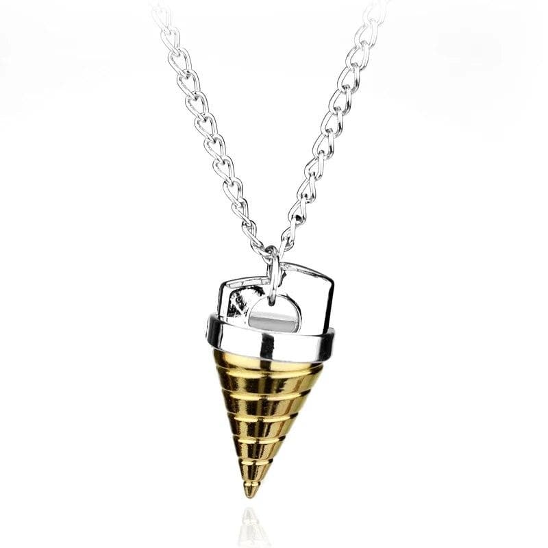 Cartoon Tengen Toppa Gurren Lagann Necklace Tengentoba Gulenlagan Core Drill Pendant Necklace Jewelry Accessories 50cm