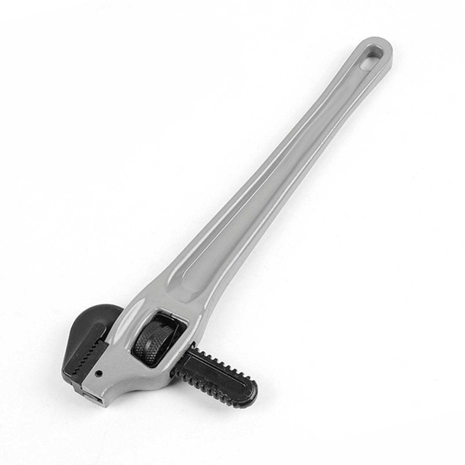 Adjustable Offset Pipe Wrench Heavy Duty Aluminum Alloy Plumbing Wrench with Cr Mo Floating Hook 14 Inch (33x15x24cm/12.99x5.91x9.45in)