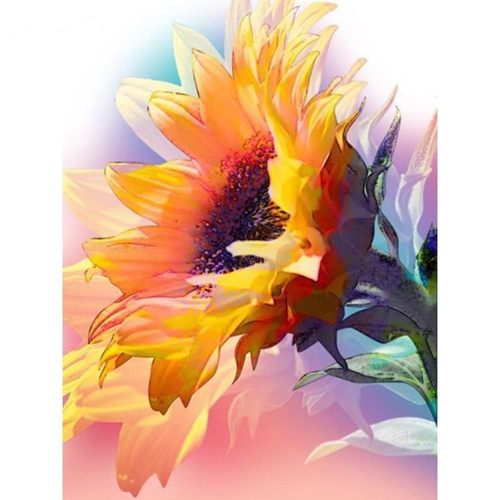Diamond Painting Sunflower Full Drill Picture of Rhinestone Diamond Embroidery Halloween Handmade 20X30CM