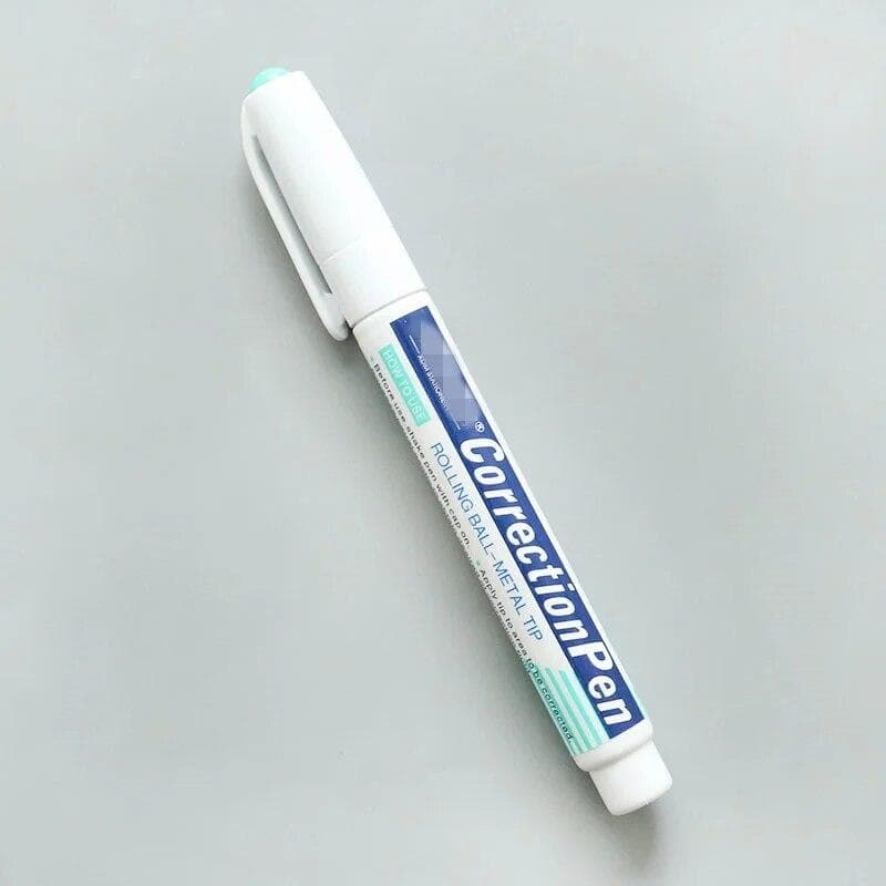 Correction Pen Quick-drying Correction Fluid White Erasure Pen Type Protection Correction Tape Writing Corrector Pens Stationery blue