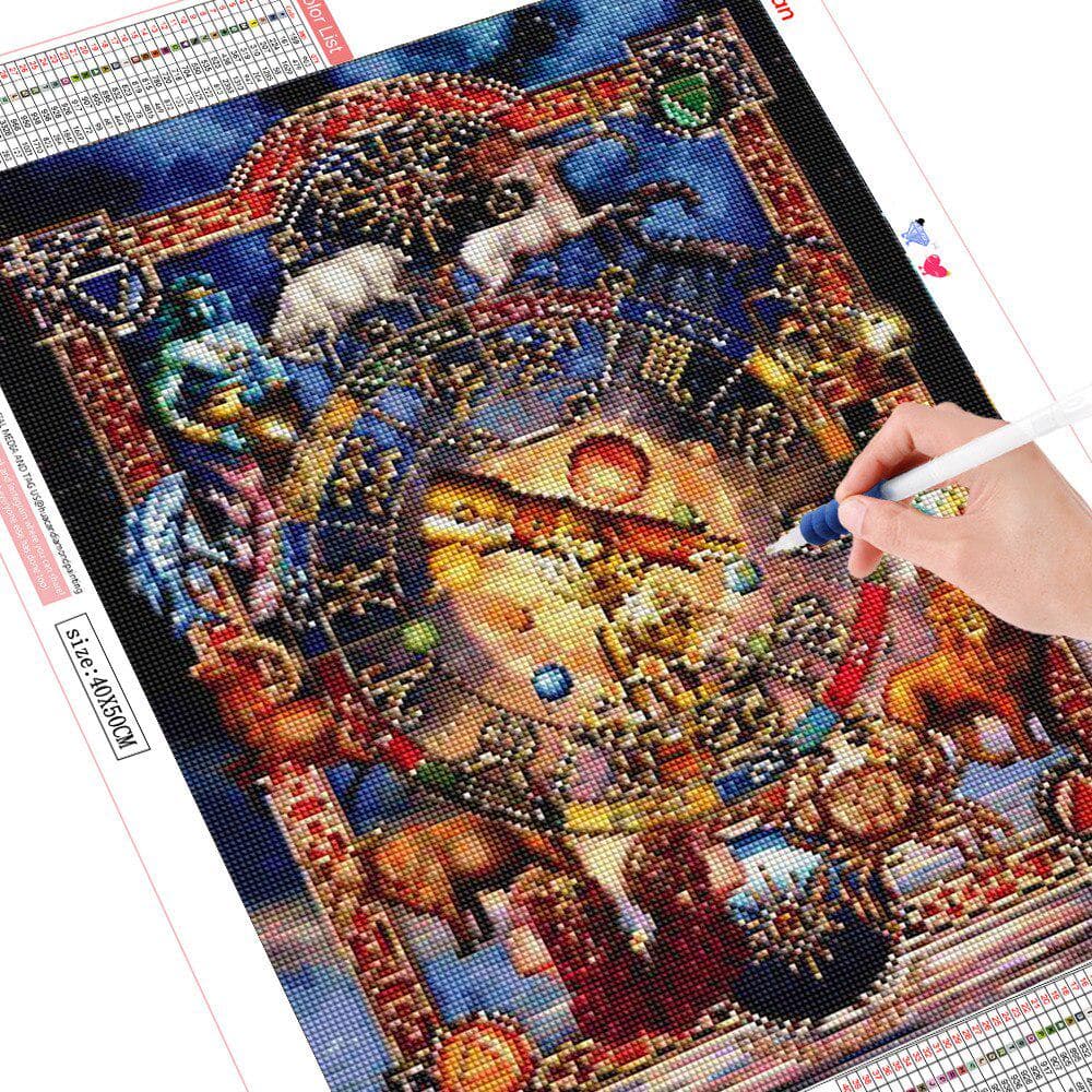 5D Diamond Painting Constellation Diamond Embroidery Cartoon Diamond Mosaic Sale Full round Picture 20X30