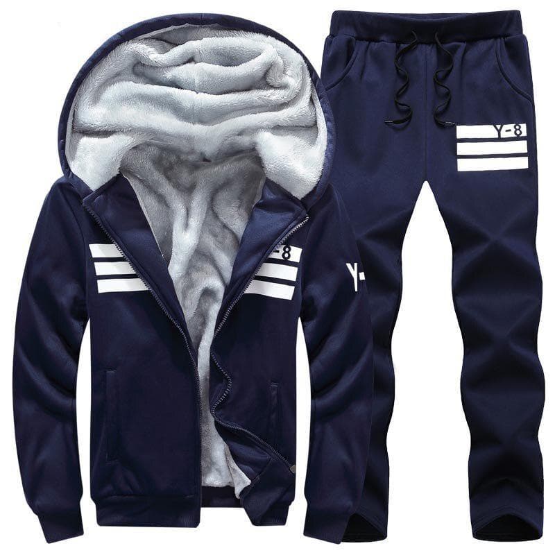 Plus Size 9xl Winter Tracksuit Men Sweatshirt Sporting Set Fleece Thick Hooded Running Sportsuit XXXXL
