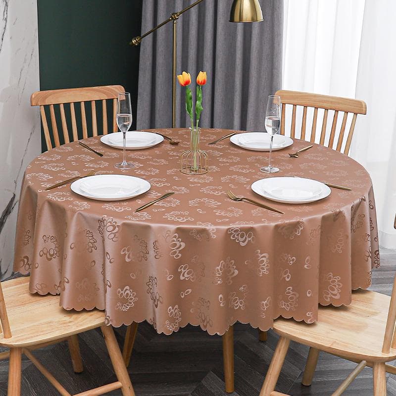New Modern Banquet Hotel Round Tablecloth Multi-color Printed Table sheet Waterproof Oil Resistant Washable Table Cover 120cm round 1pcs