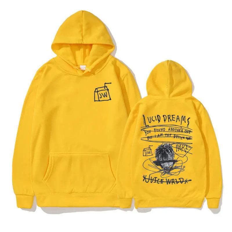 Rared JUICE WRLD-Sweat à Capuche Hoodie XXL yellow