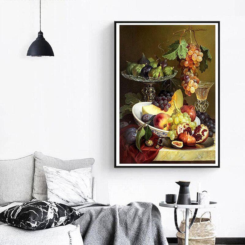 Diamond Embroidery Home Kitchen Wall Decor Diamond Painting Cross Stitch Full Round Crystal Picture 20X30CM
