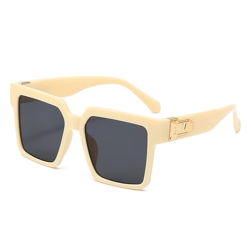 New Luxury Square Oversized Sunglasses Men Women Fashion Thick Frame UV400 Protection Celebrity Style