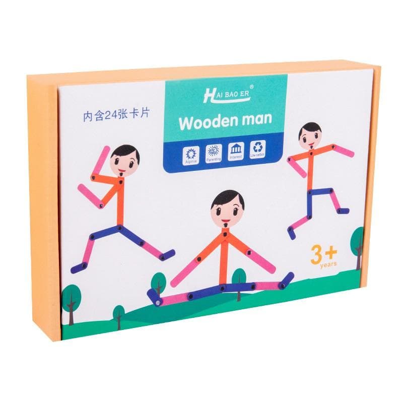 Montessori Material DIY Puzzle Toys Boards Educational Game Early Learning Toy For Children Preschool Fine Motor Training HMM Sports ( boy style)