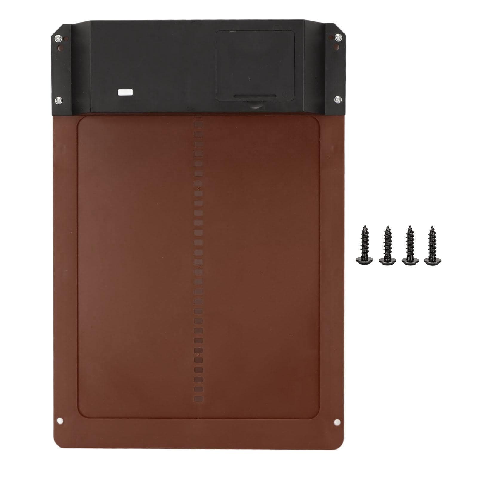 Automatic Chicken Coop Door Light Sensing IP44 Waterproof Battery Powered Chicken House Door Brown brown