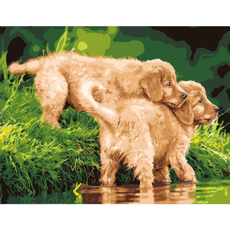 Diamond Mosaic Animal Dog Pet 5d Diy Diamond Painting Puppy Picture of Rhinestones Cross-stitch Room Decor Art 20X30CM