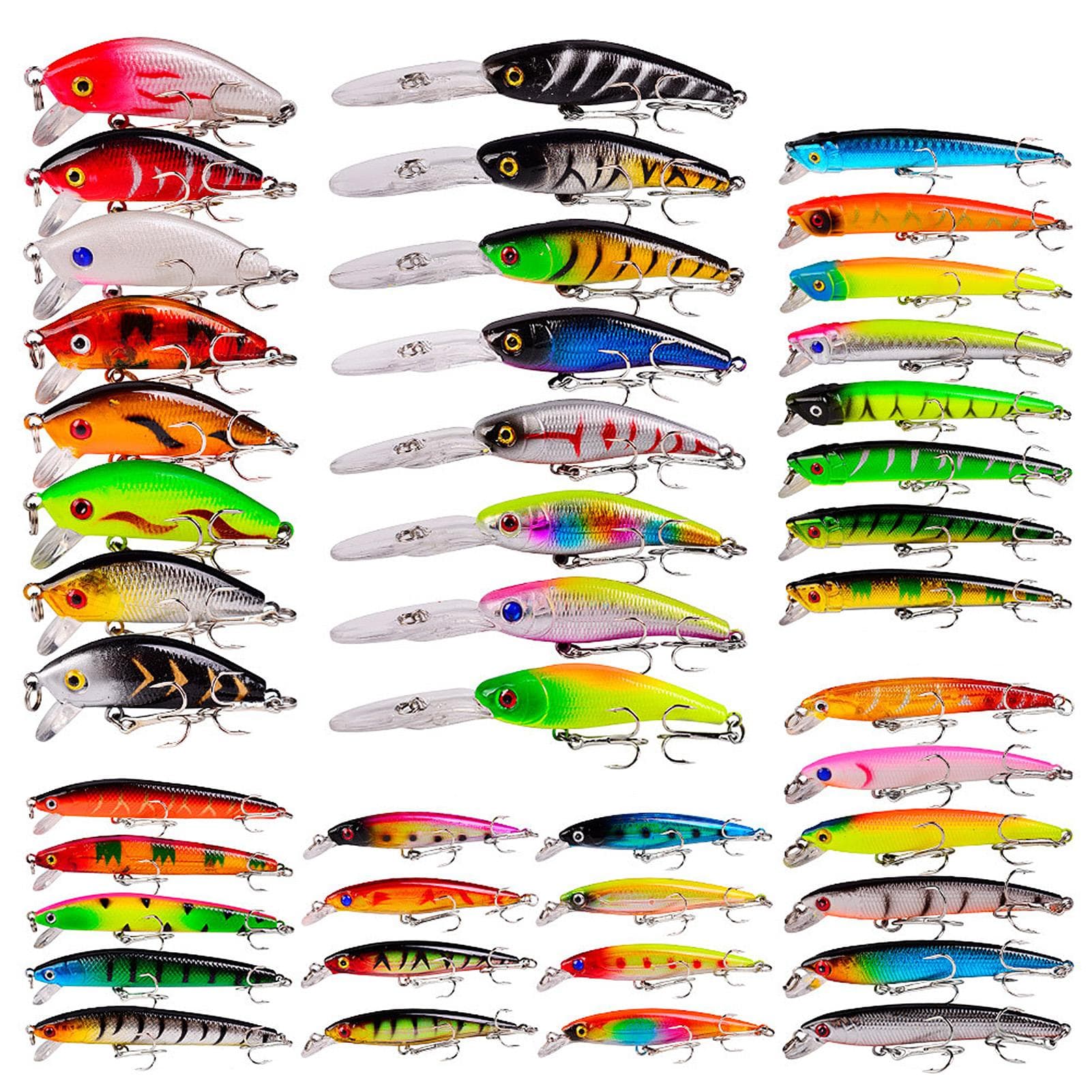 Fishing Lures Set Artificial Hard Bait Bionic Fishing Lure Minnow Bait Swimbait Crankbait Lures 43