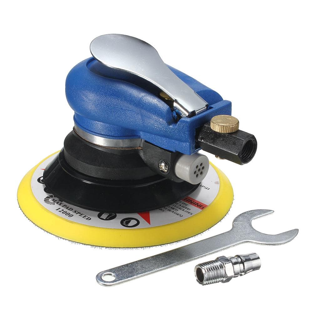 6 Air Orbital Palm Sander Auto Body Orbit DA Sanding Low Vibration AU Connector