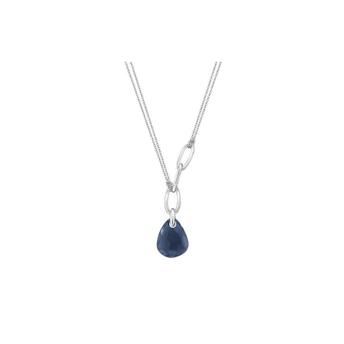 Swarovski Water Drop Pendant Necklace Women necklace Dark-Blue 5161688 Ink Blue,F
