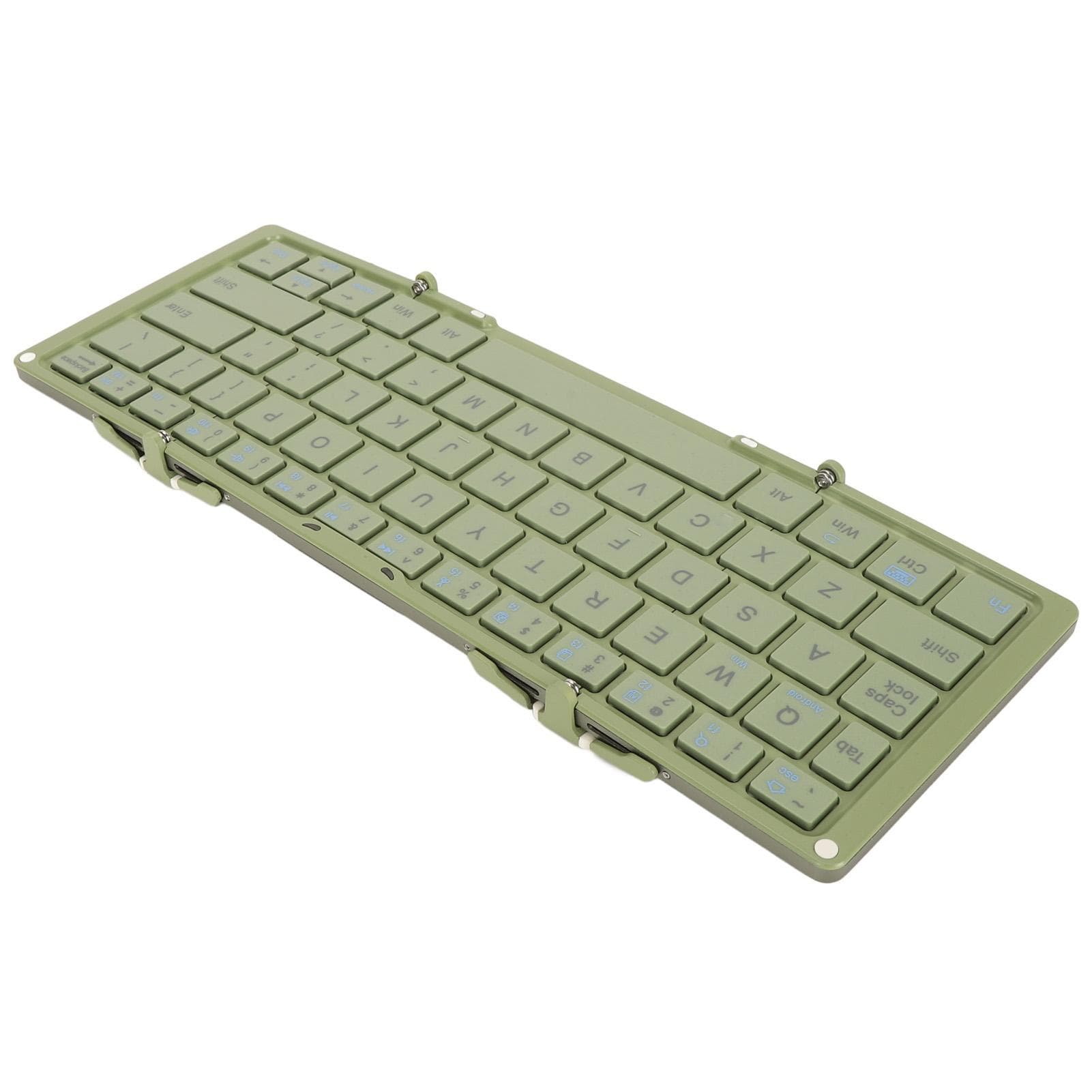 Portable Foldable Mini Wireless Keyboard Tri Folding Wireless Bluetooth Keyboard for Mobile Phones green