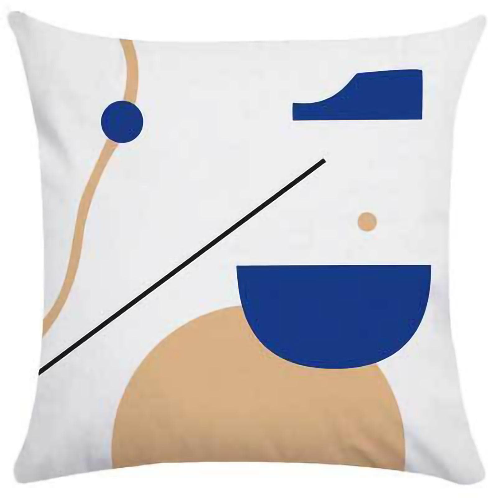 Cushion Cases High Density Plush Nordic Style Retro Light Luxury Pillowcase for Sofa Couch Bed Home 45cm