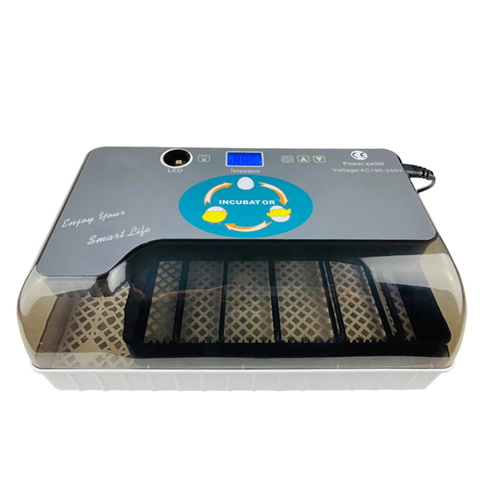 Digital Egg Incubator Automatic Eggs Hatcher with Eggtester Automatic Egg Turning 12 Eggs Poultry UK Plug