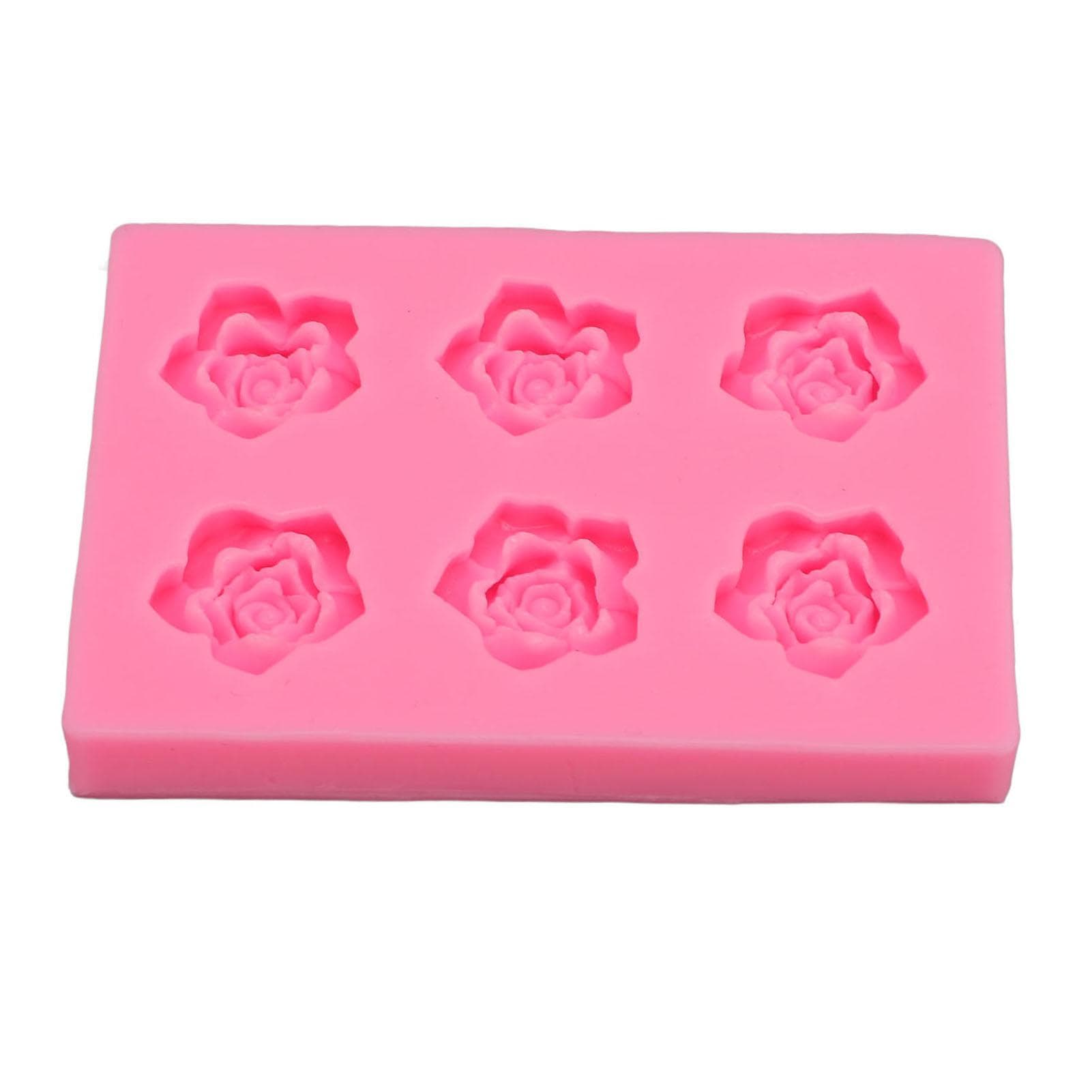 Rose Shape Silicone Tray Non Stick Heat Resistant Flower Shape Candy Sugar Cake Chocolate Baking