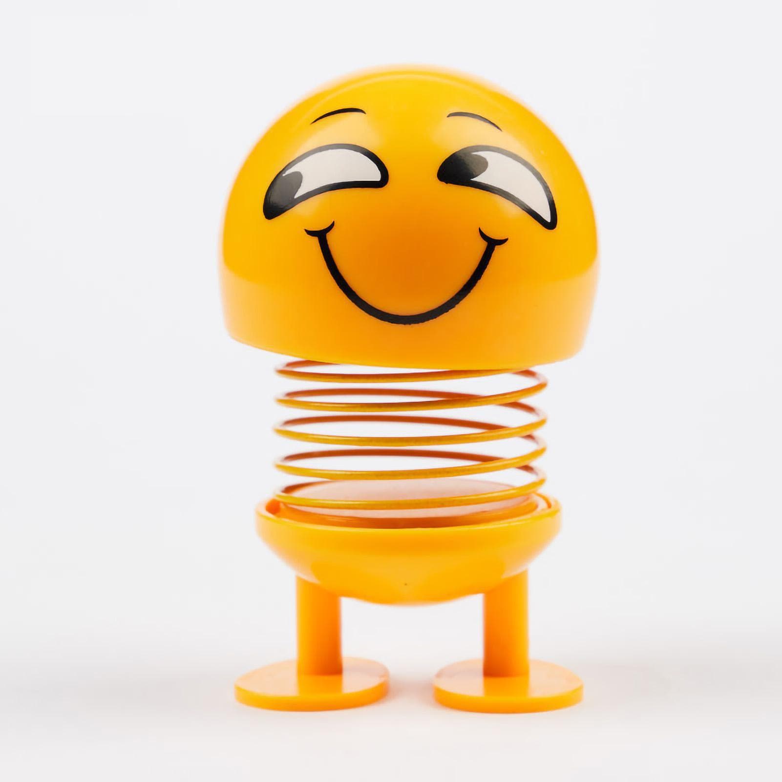 Spring Bobble Head Toy Cute Face Car Emotion Doll Interior Decoration for Car DashboardNo.14