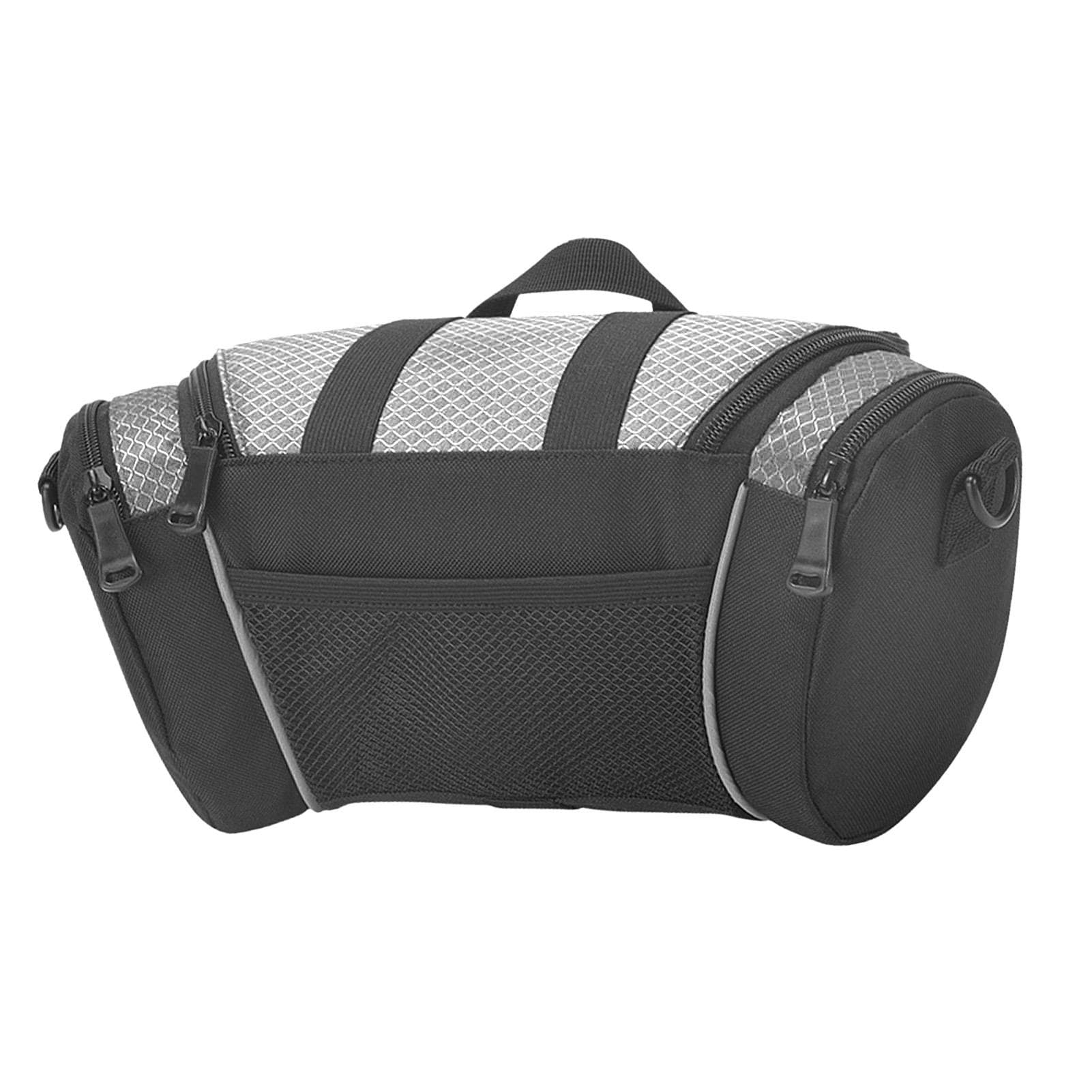 Bike Handlebar Bag 5L Large Capacity Nylon Front Handlebar Frame Storage Bag with Reflective Strips