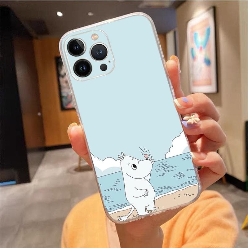Phone Case For iphone 14 13 12 11 Pro Max XS XR X 12mini 14 Plus SE Moomin Mobile Phone Case Funda Capa Cell iPhone 11
