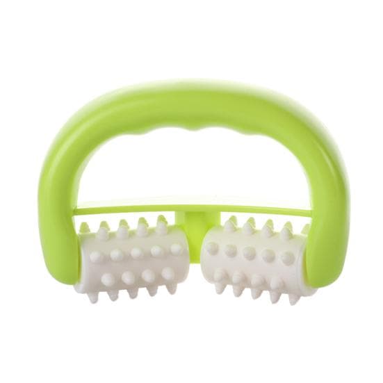Deep Tissue Massager Anti-Cellulite Massager Tool Ergonomic Design Portable Lightweight Non-Electric Roller Massage Tool fluorescent green