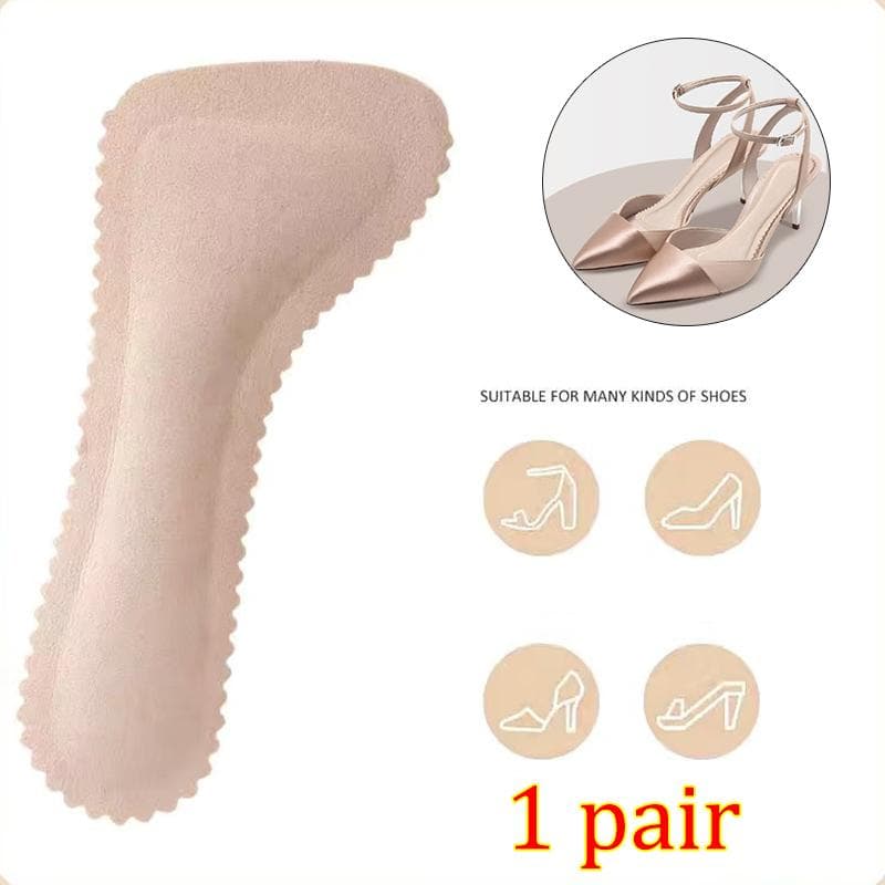 Sandals Insoles Self-adhesive Non-slip Women Shoes Pads Breathable High-heeled Shoe Soft Cushion Sole Stickers Orthotics Inserts 39-40