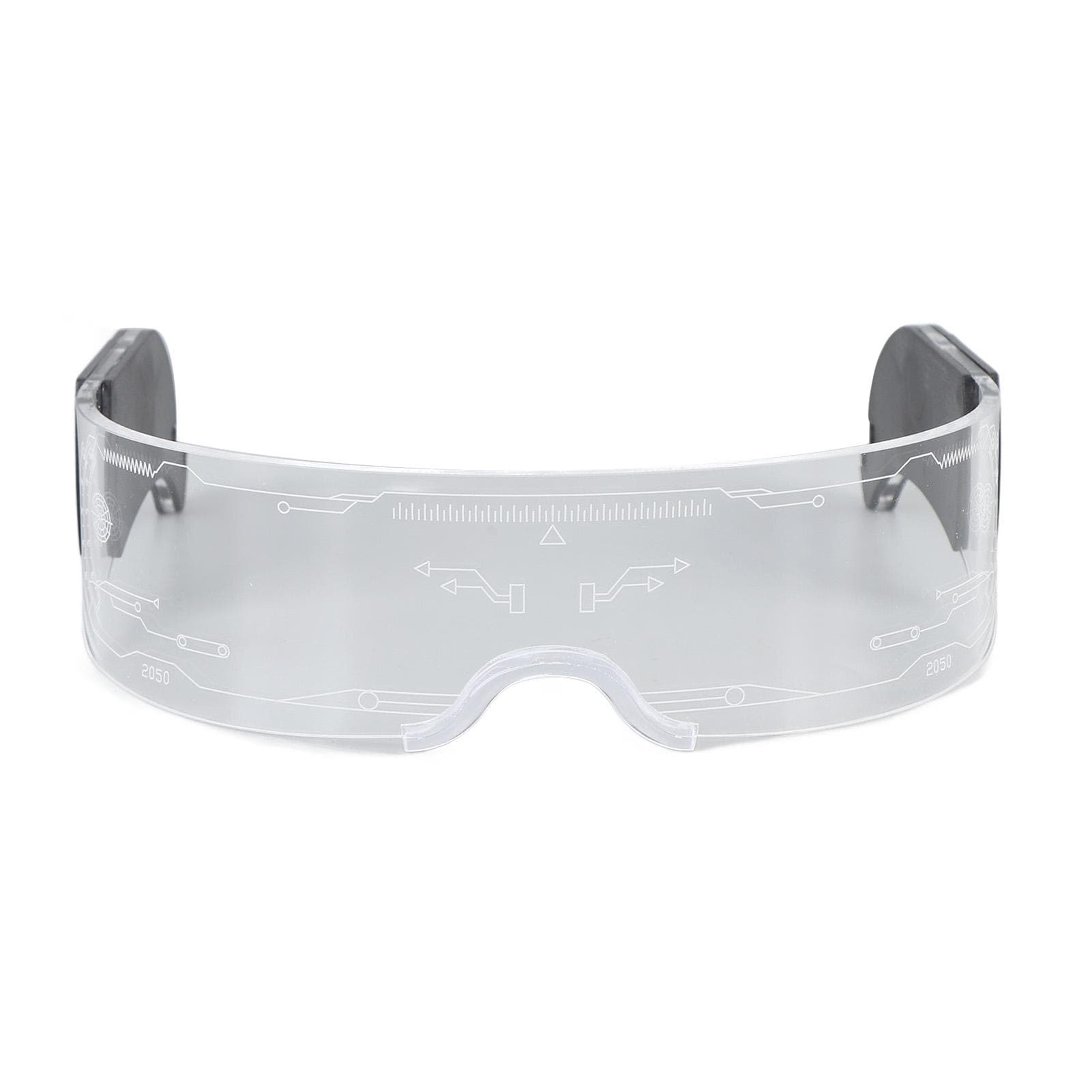 LED Visor Glasses 7 Colors 4 Modes Luminous Glasses for Cosplay Bar Festival Party Concert