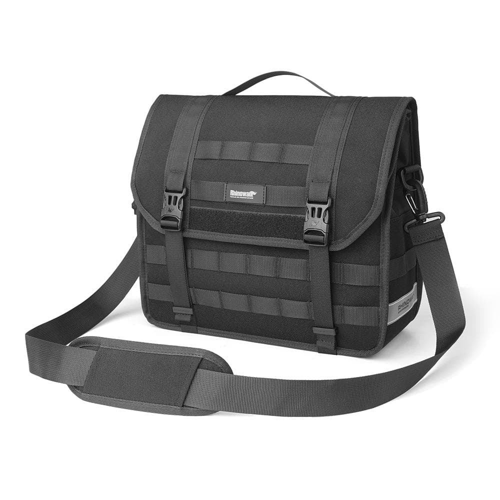 Rhinowalk Motorcycle Saddle Bag Quick Release Luggage Bag Large Capacity Side Storage Organizer 13L black