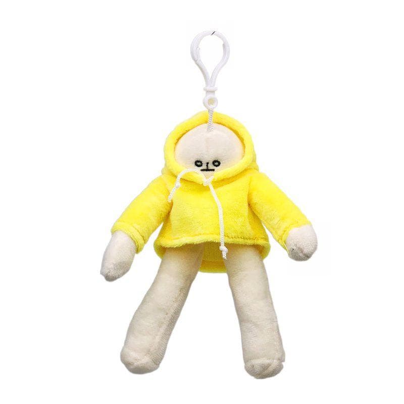 Stuffed Banana Man Toy Doll Plush Stress Reliever Anime Plushie Stuff Pillow 18cm/7.1in
