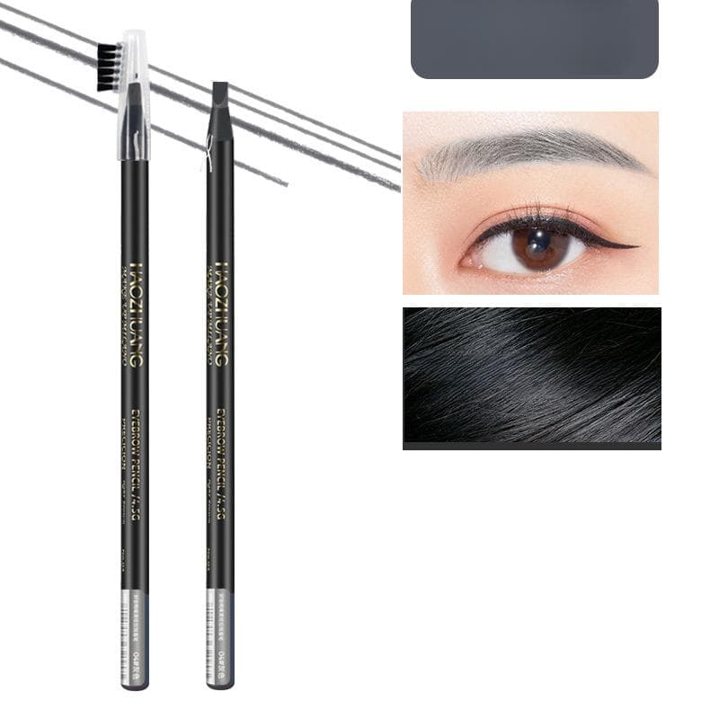Eyebrow Pencil Ultra-fine Outline Shadow Waterproof Non-smudge Eyebrow Pen Natural Long-Lasting Tattoo Tint Eye Brow Makeup 1pc gray