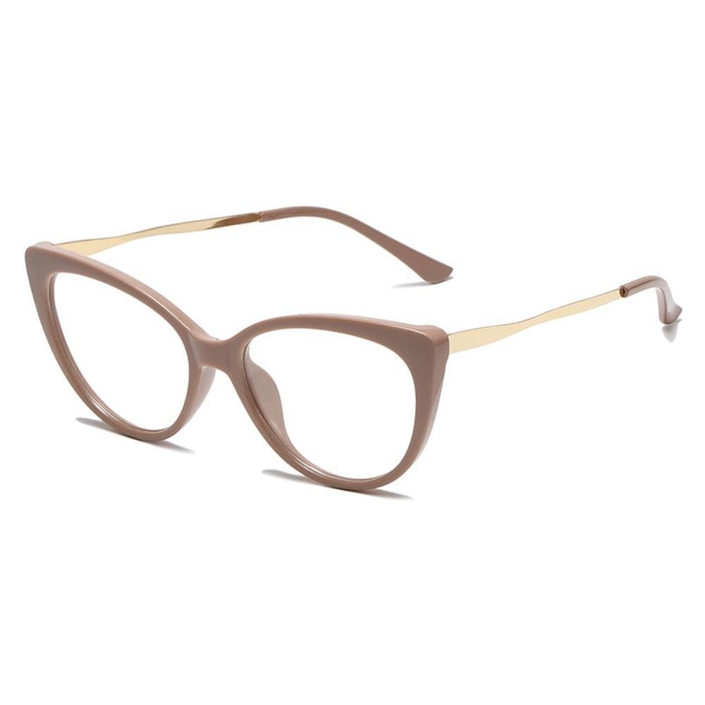 Aesthetic Cat Eye Glasses Metal Frame Retro Eyewear Replaceable Lens Fashion Sunglasses for Women