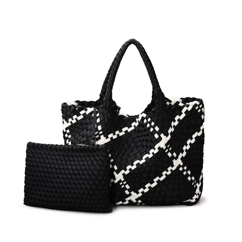 Hand-woven Women's Bag: Fashionable, Trendy, Versatile, Fresh Underarm Bag, Large-capacity Mother and Child Tote Bag