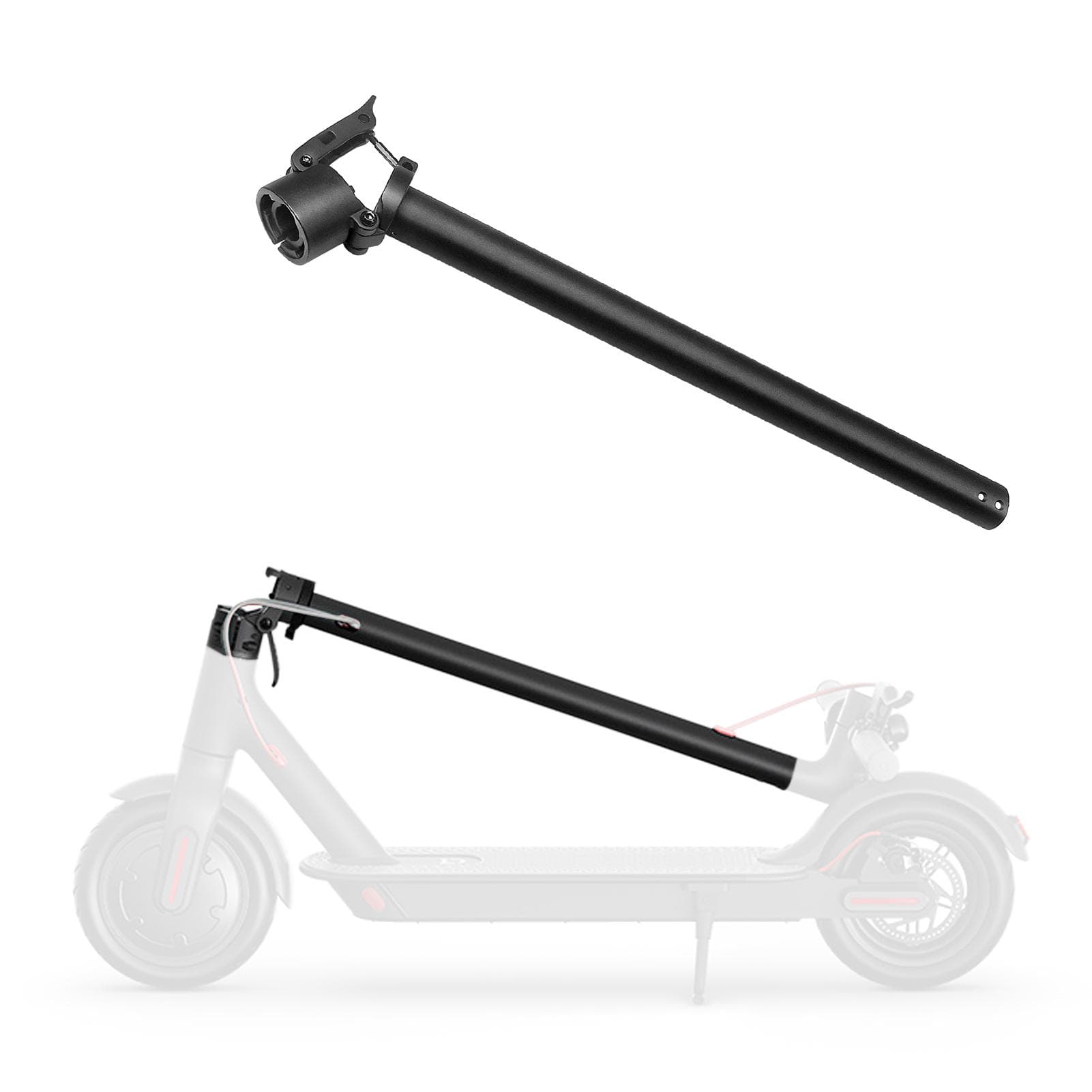 Electric Scooter Folding Pole Front Folding Pole Kit Part Replacement for Ninebot MAX G30 grey
