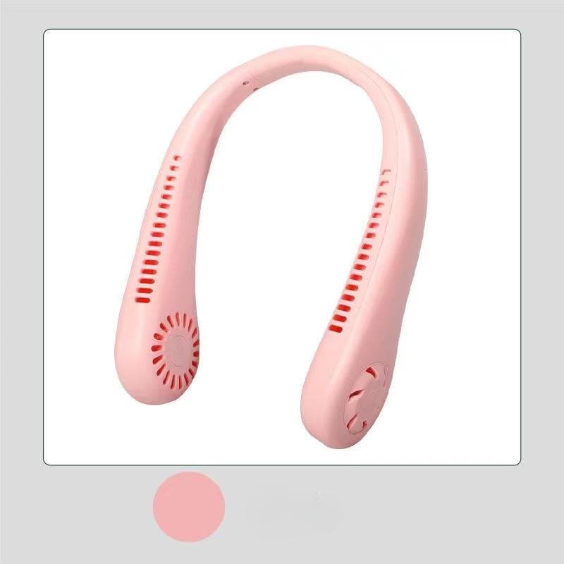1PC Fan 1200mAh New Mini Neck Portable No Bladeless Hanging Neck Rechargeable Air Cooler 3 Speed Mini Summer Sport Fan