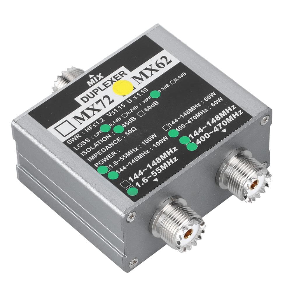 MX62 VHfUHF Duplexer 144148MHz 400470MHz Different Frequency Indoor Antenna Combiner