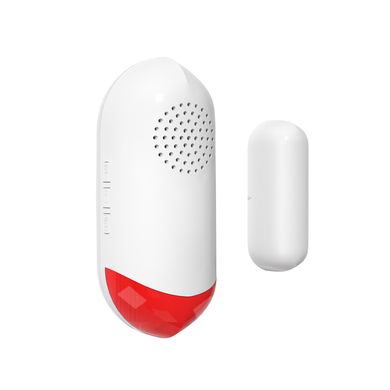Door Window Alarm Home Security Wireless Magnetic Sensor Anti-Theft Alarm Sound and Light Smart 1 Pack white