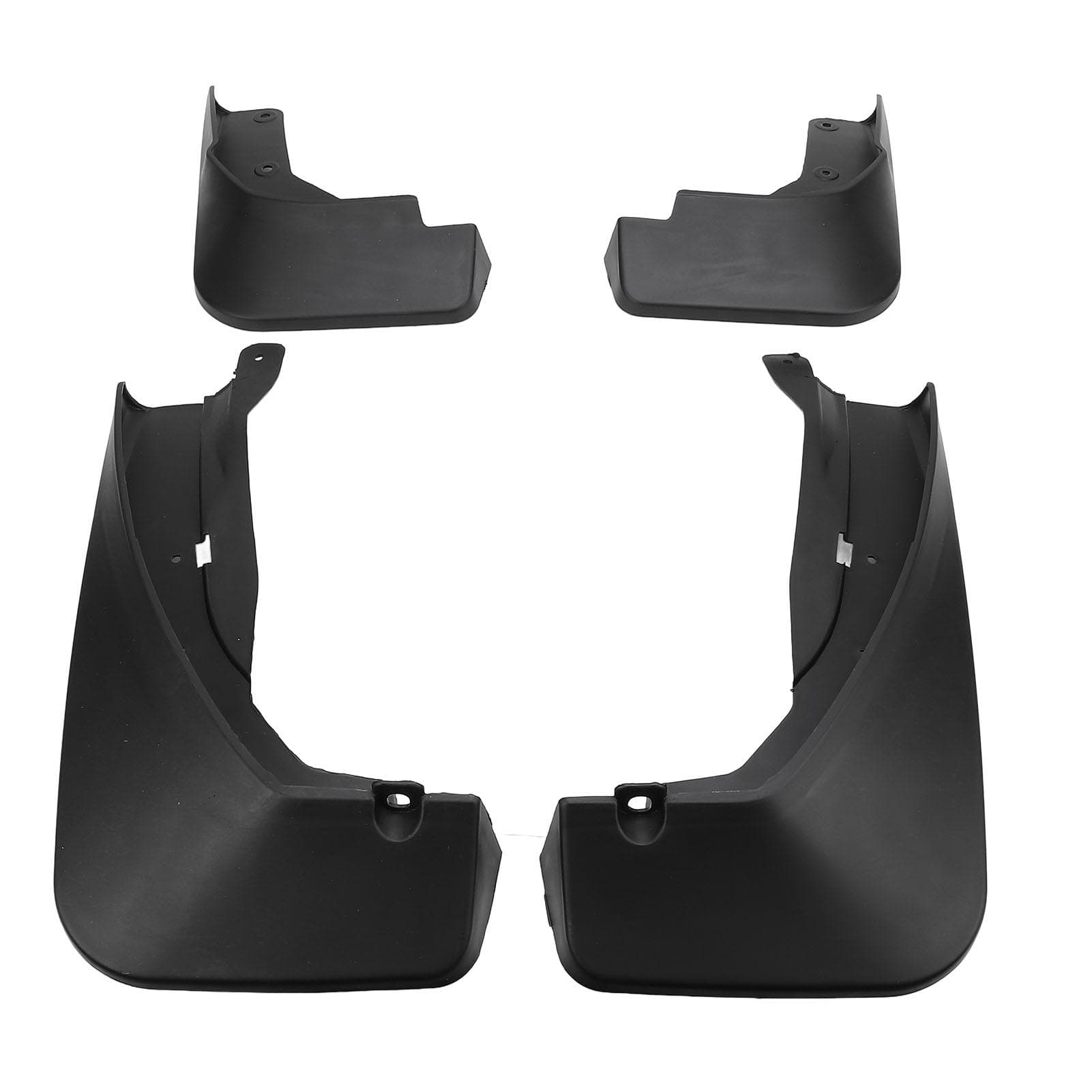 4PCS Front Rear Mud Flaps Black Anti Splash Protective Impact Resistant Tire Protector Mudguard for