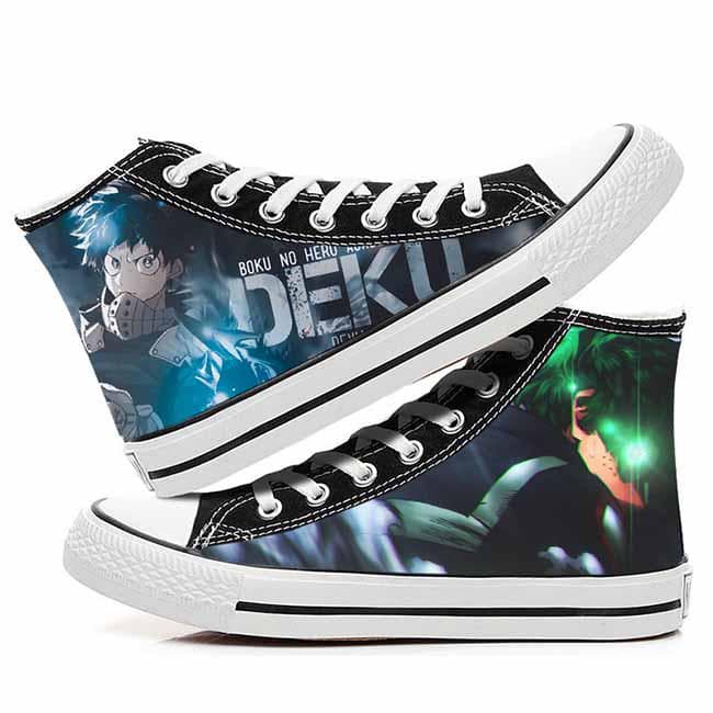 Anime My Hero Academia Cosplay Casual Graffiti High Help Canvas Shoes Cos Hip Hop Student Shoes 40
